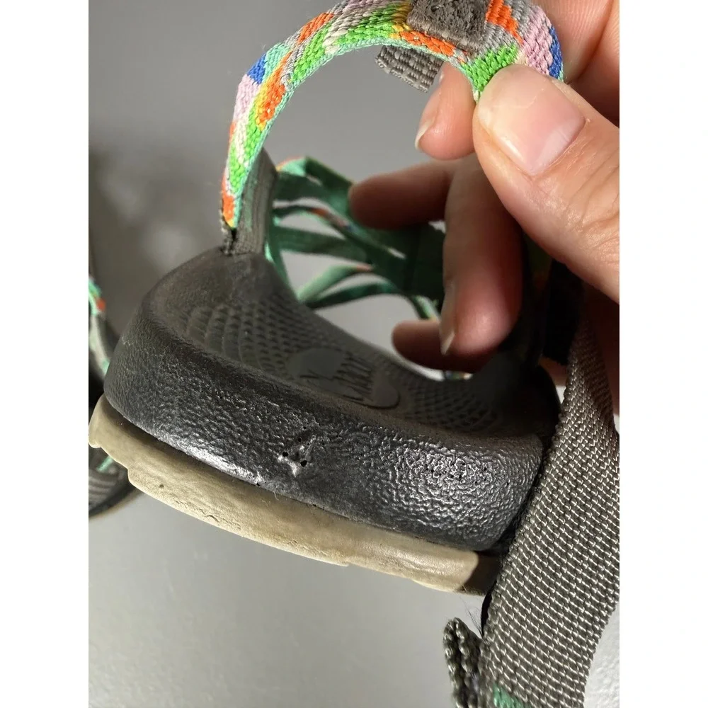 Chaco Kids Z1 Ecotread Multi Color Geometric Strappy Sandals J180234 Size 4
